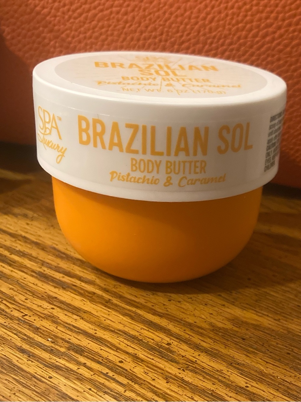 Brazilian Sol Luxury Body Butter, Pistachio and Caramel Scented, 6 oz